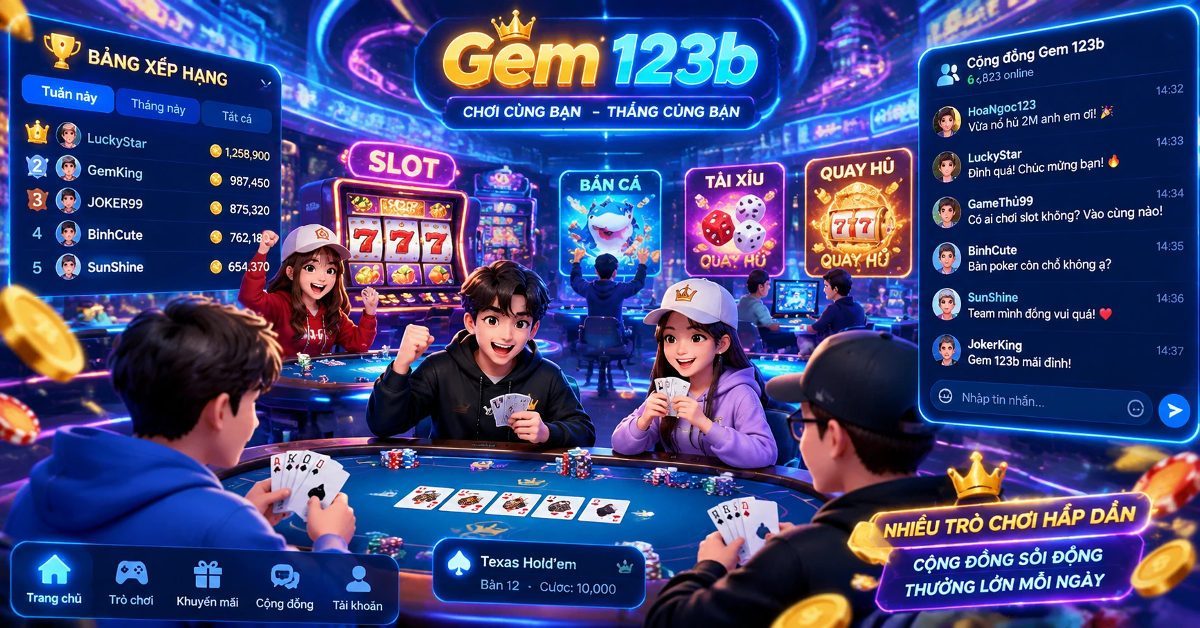 Gem 123b: Cổng game giải trí trực tuyến hàng đầu và xu hướng mới - image 3