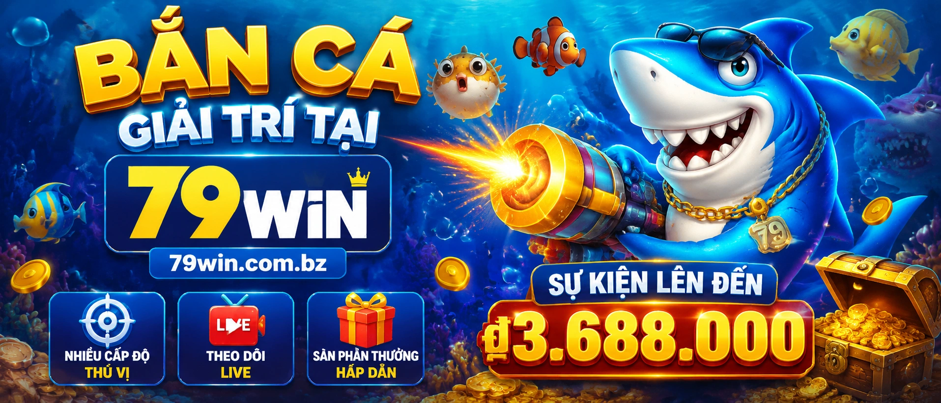 Game Bắn Cá nhiều người chơi với phong cách arcade sôi động