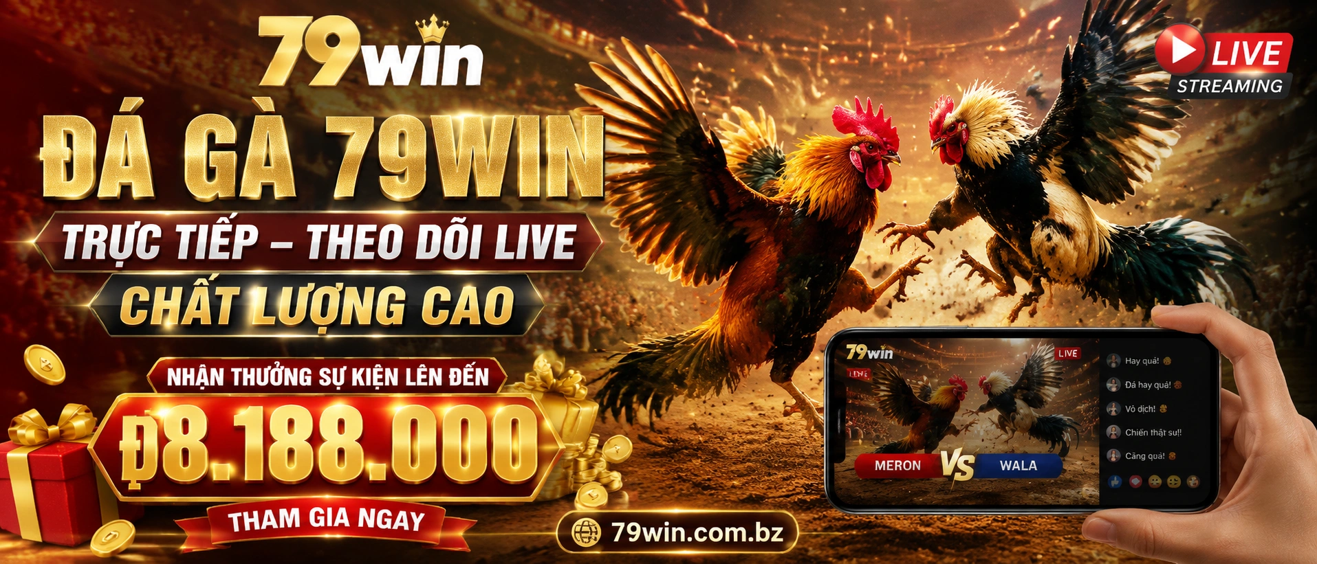 Đá Gà Campuchia trên 79win