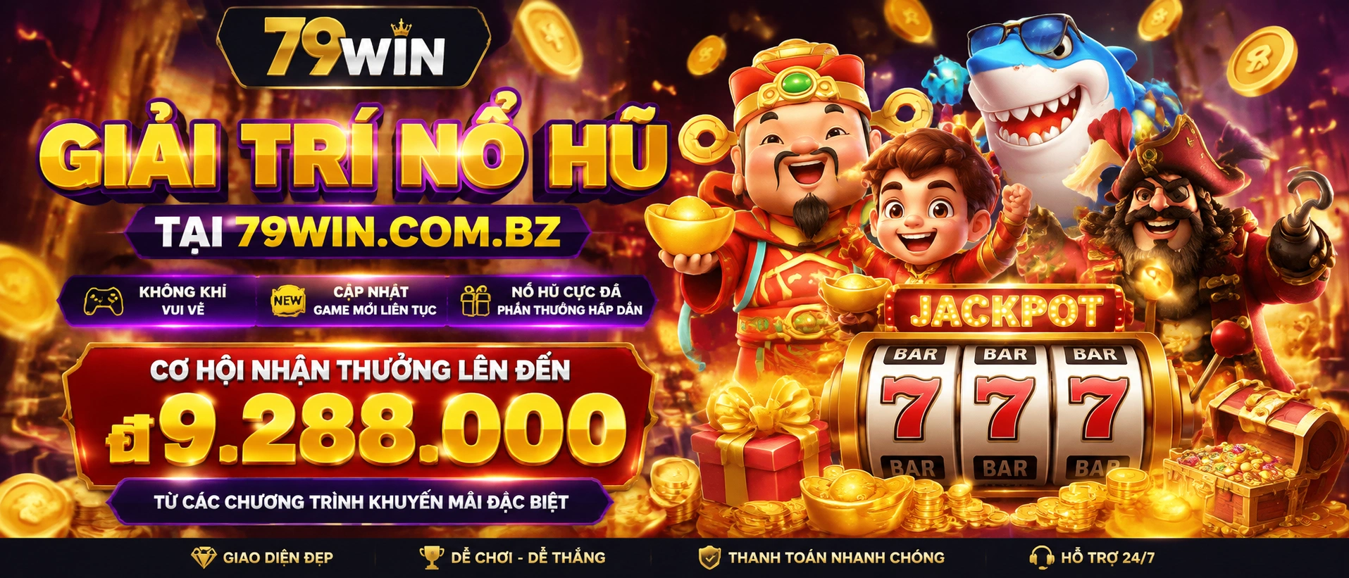 Giao diện Nổ Hũ trên điện thoại với bố cục danh mục rõ ràng
