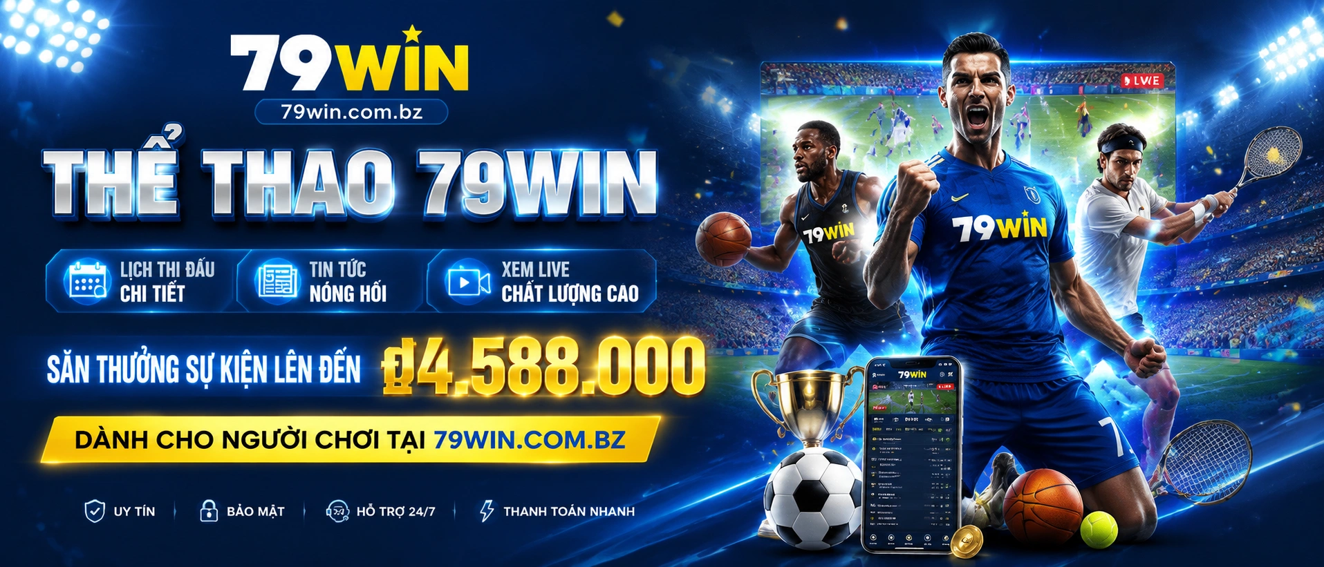 Không gian theo dõi Bóng Đá trên 79win