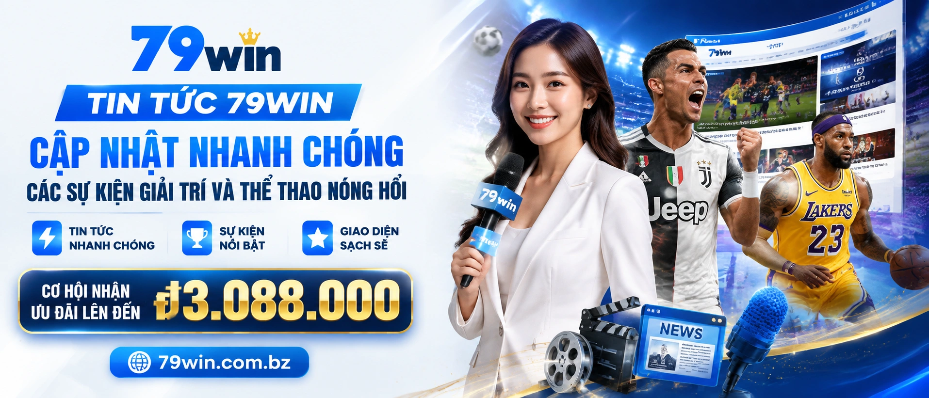 Khu vực tin tức 79WIN với các cập nhật khuyến mãi và thông báo mới